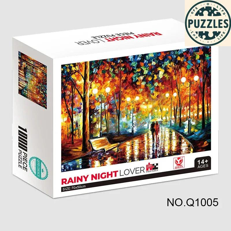 1000-Piece Cardboard Puzzle – Fun Family Game - Puzzles