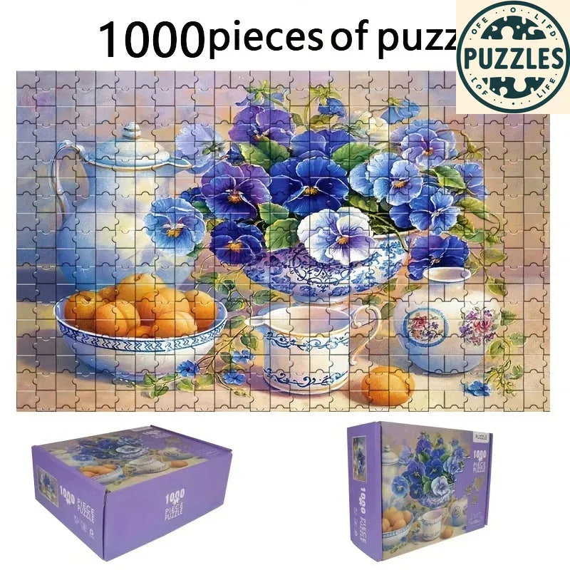 1000-Piece Cute Pets Jigsaw Puzzle - Puzzles