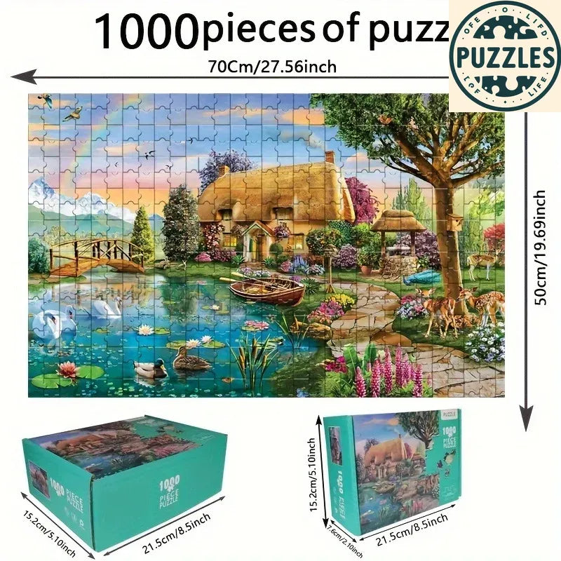 1000-Piece Cute Pets Jigsaw Puzzle - Puzzles