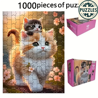 1000-Piece Cute Pets Jigsaw Puzzle - Puzzles