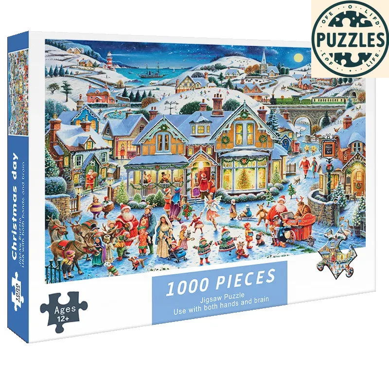 1000-Piece DIY Paper Jigsaw Puzzle – Brain Training & Stress Relief - Puzzles