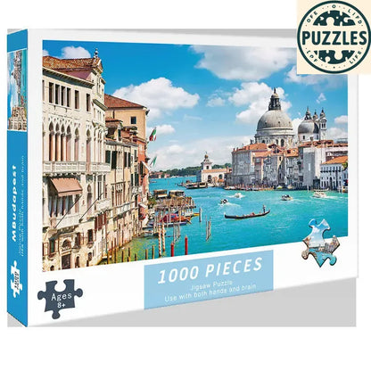 1000-Piece DIY Paper Jigsaw Puzzle – Brain Training & Stress Relief - Puzzles