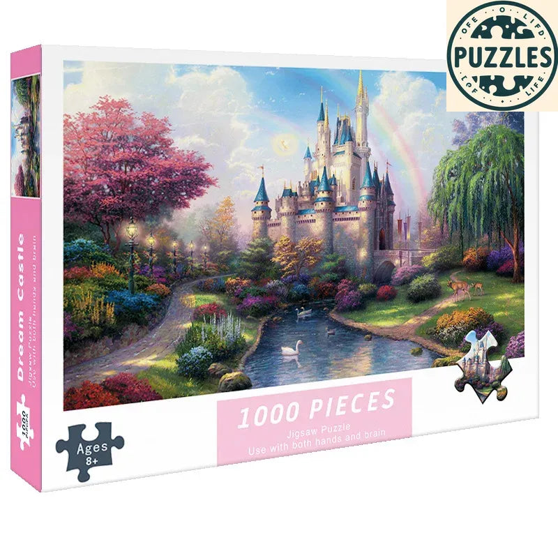 1000-Piece DIY Paper Jigsaw Puzzle – Brain Training & Stress Relief - Puzzles