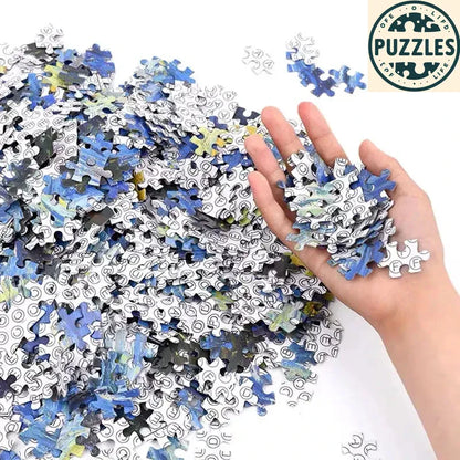 1000-Piece DIY Paper Jigsaw Puzzle – Brain Training & Stress Relief - Puzzles