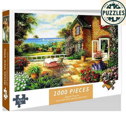 1000-Piece DIY Paper Jigsaw Puzzle – Brain Training & Stress Relief - Puzzles