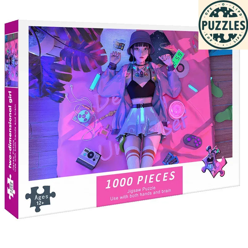 1000-Piece DIY Paper Jigsaw Puzzle – Brain Training & Stress Relief - Puzzles