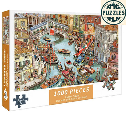 1000-Piece DIY Paper Jigsaw Puzzle – Brain Training & Stress Relief - Puzzles