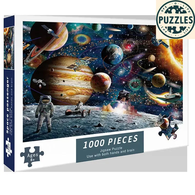 1000-Piece DIY Paper Jigsaw Puzzle – Brain Training & Stress Relief - Puzzles