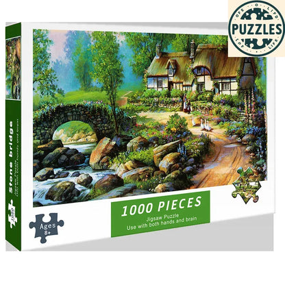 1000-Piece DIY Paper Jigsaw Puzzle – Brain Training & Stress Relief - Puzzles