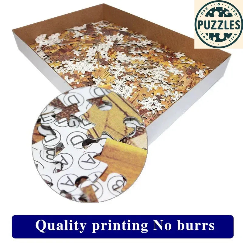 1000-Piece DIY Paper Jigsaw Puzzle – Brain Training & Stress Relief - Puzzles