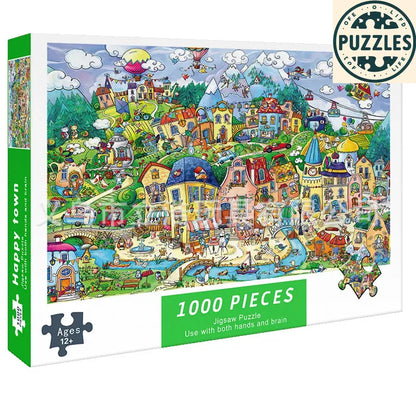 1000-Piece DIY Paper Jigsaw Puzzle – Brain Training & Stress Relief - Puzzles