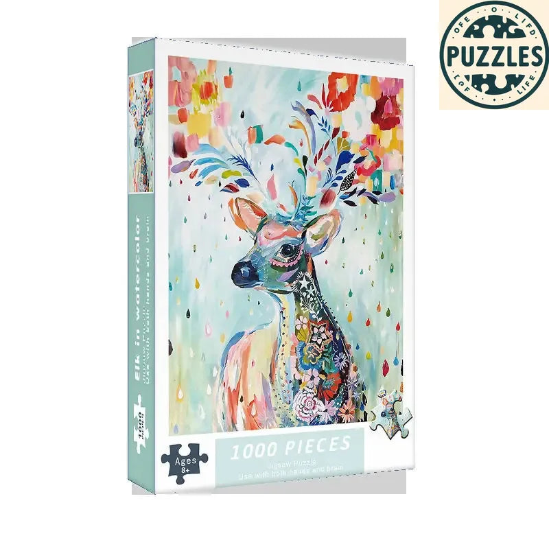 1000-Piece DIY Paper Jigsaw Puzzle – Brain Training & Stress Relief - Puzzles