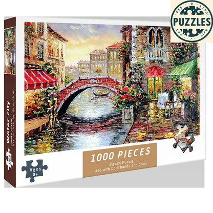 1000-Piece DIY Paper Jigsaw Puzzle – Brain Training & Stress Relief - Puzzles