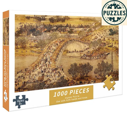 1000-Piece DIY Paper Jigsaw Puzzle – Brain Training & Stress Relief - Puzzles