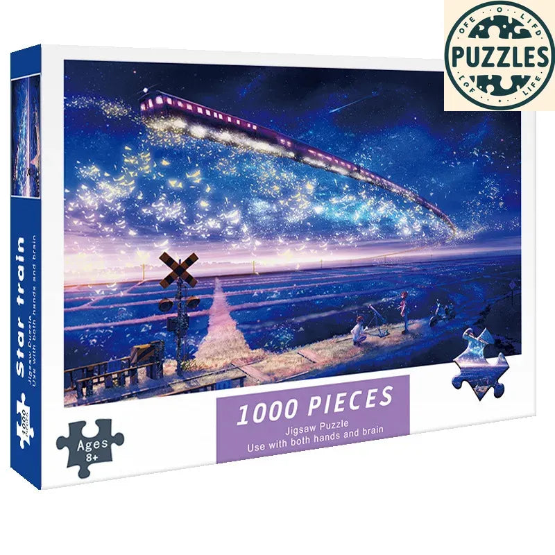 1000-Piece DIY Paper Jigsaw Puzzle – Brain Training & Stress Relief - Puzzles