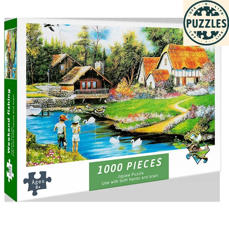 1000-Piece DIY Paper Jigsaw Puzzle – Brain Training & Stress Relief - Puzzles