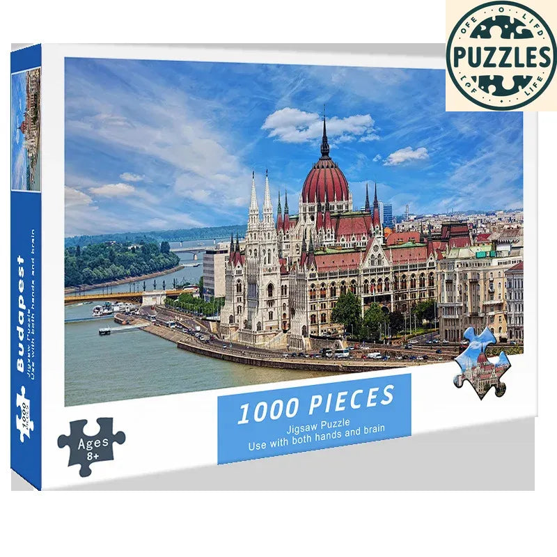 1000-Piece DIY Paper Jigsaw Puzzle – Brain Training & Stress Relief - Puzzles