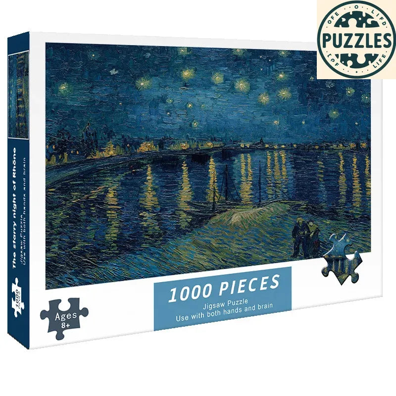 1000-Piece DIY Paper Jigsaw Puzzle – Brain Training & Stress Relief - Puzzles