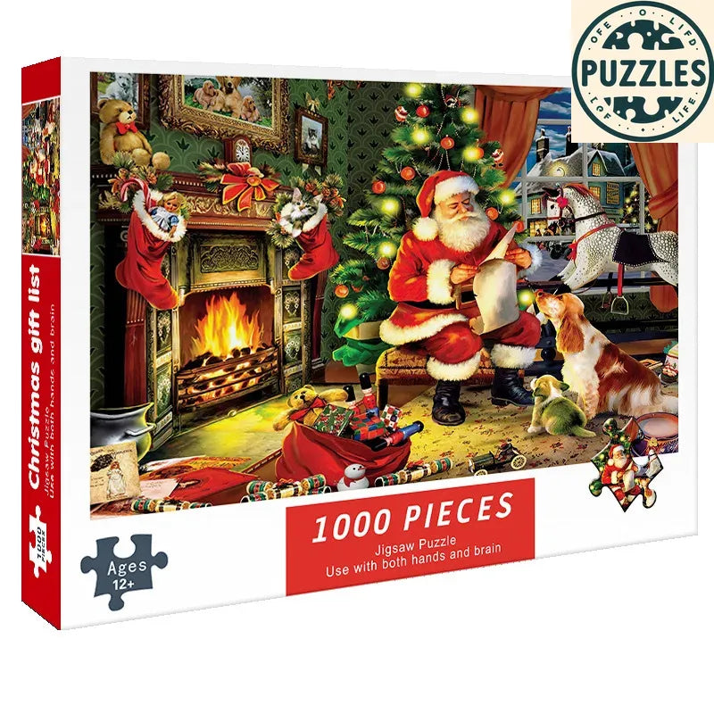 1000-Piece DIY Paper Jigsaw Puzzle – Brain Training & Stress Relief - Puzzles