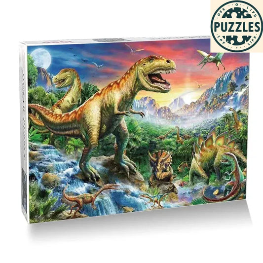 1000-Piece Dinosaur Puzzle – Animal World Series (75×50cm) - Puzzles