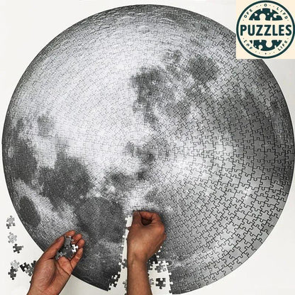 1000-Piece Giant Space Moon Puzzle – Matte Finish - Puzzles