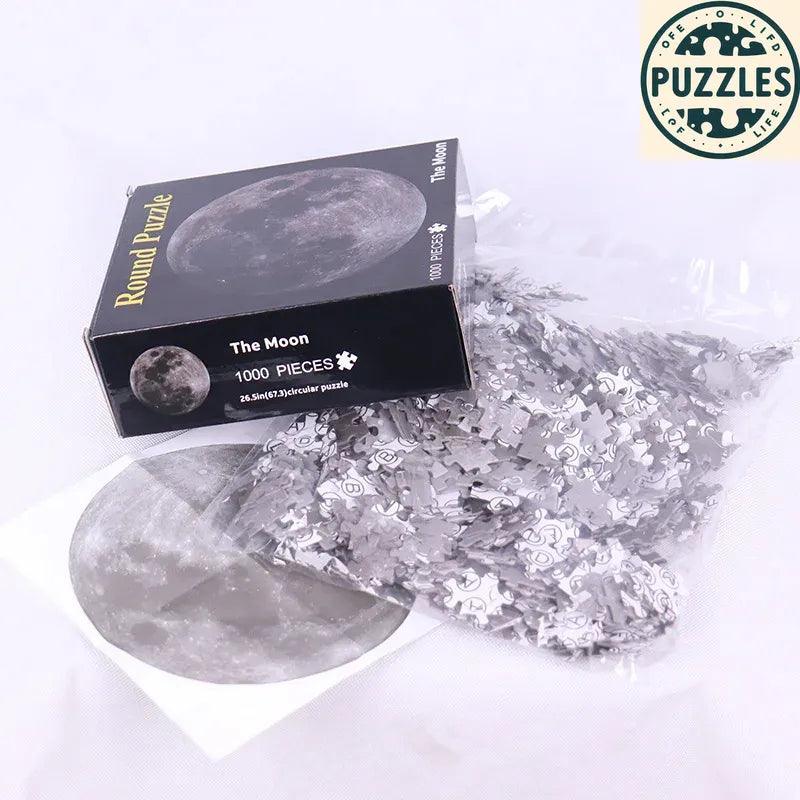 1000-Piece Giant Space Moon Puzzle – Matte Finish - Puzzles