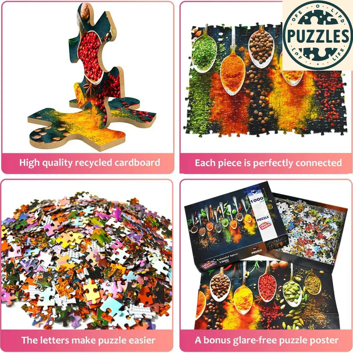 1000-Piece Impossible Jigsaw Puzzle for Adults - Puzzles