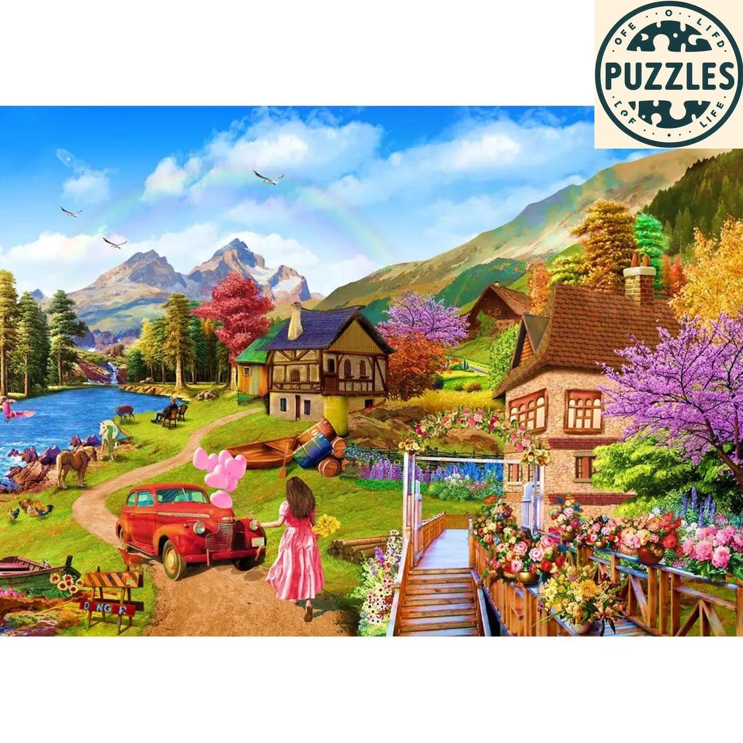 1000-Piece Impossible Puzzle – Colorful Family Skill Game - Puzolife - Puzzles of Life