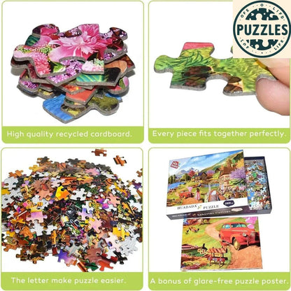 1000-Piece Impossible Puzzle – Colorful Family Skill Game - Puzolife - Puzzles of Life