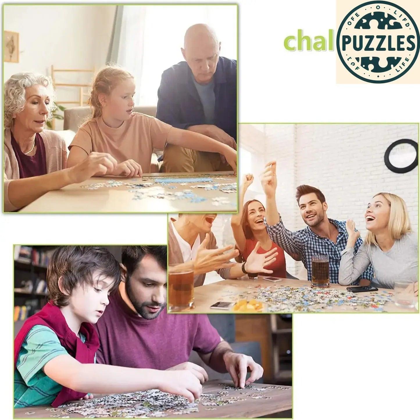 1000-Piece Impossible Puzzle – Colorful Family Skill Game - Puzolife - Puzzles of Life