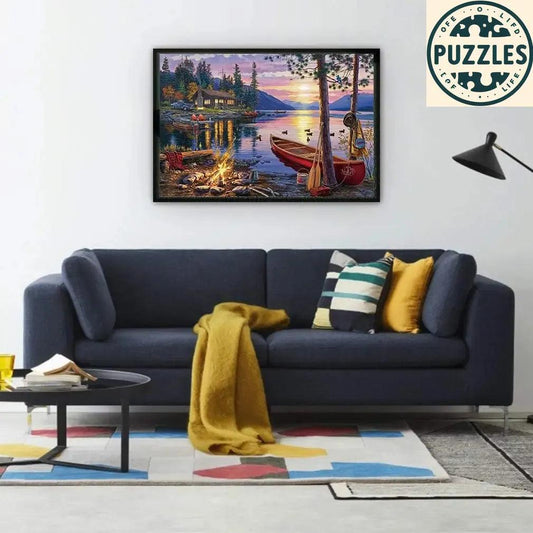 Sunset Lake Puzzle - Puzolife - Puzolife - Puzzles of Life