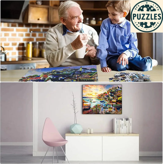 1000-Piece Jigsaw Puzzle – Catcher by the Sea - Puzolife - Puzzles of Life