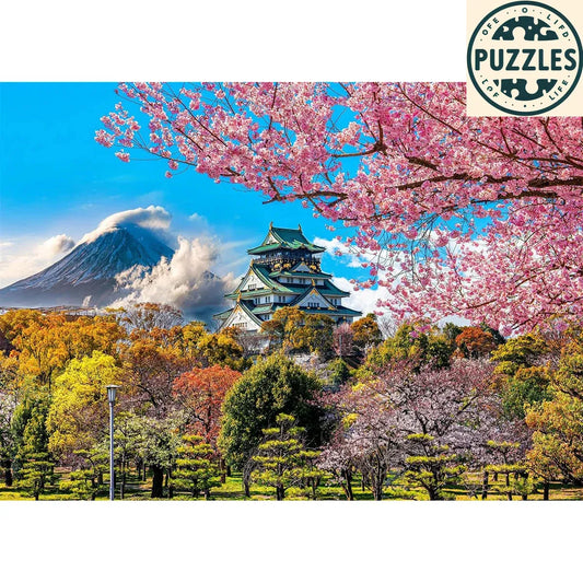 1000-Piece Jigsaw Puzzle – Cherry Blossoms in Osaka - Puzzles