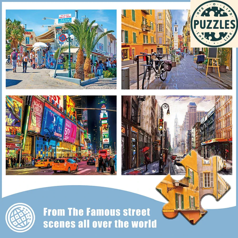 Colorful Street Puzzle – Puzolife - Puzolife - Puzzles of Life