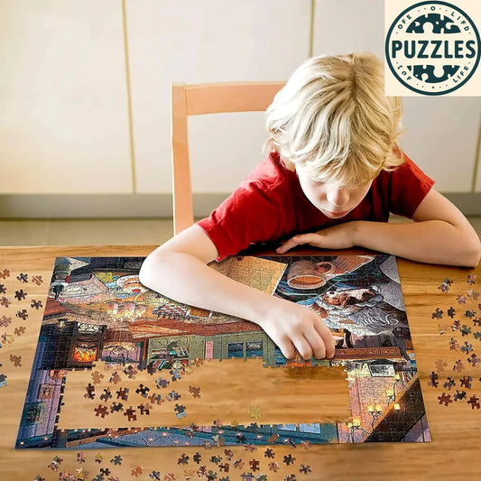 1000-Piece Jigsaw Puzzle – Cozy Home Theme - Puzolife - Puzzles of Life
