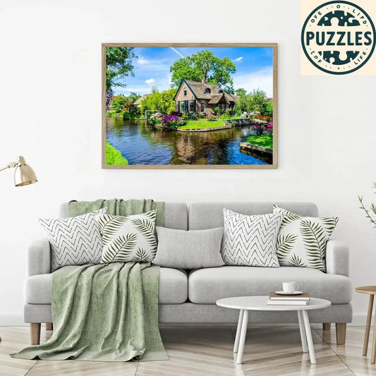 1000-Piece Puzzle – Giethoorn Village - Puzolife - Puzzles of Life