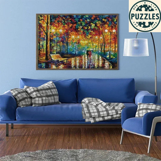 Rainy Night Walk Puzzle - Puzolife - Puzolife - Puzzles of Life