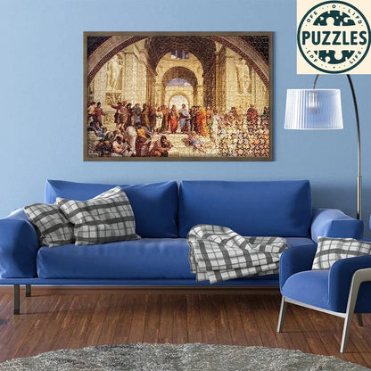 1000-Piece Jigsaw Puzzle – The School of Athens by Raphael - Puzzles