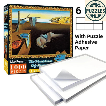 1000-Piece Jigsaw Puzzle with Adhesive Paper (50×70cm) - Puzzles