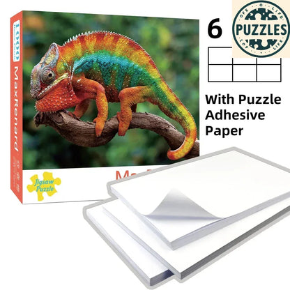 1000-Piece Jigsaw Puzzle with Adhesive Paper (50×70cm) - Puzzles