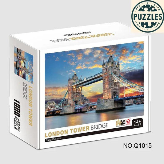 1000-Piece London Tower Bridge Jigsaw Puzzle - Puzzles