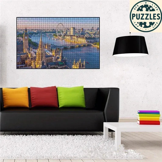 1000-Piece London View Jigsaw Puzzle (75×50cm) - Puzolife - Puzzles of Life