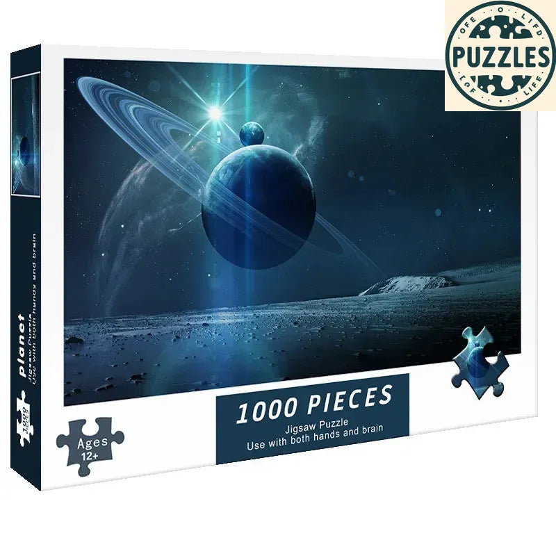 1000-Piece Planet Series Jigsaw Puzzle – Challenging & Stress Relief - Puzzles