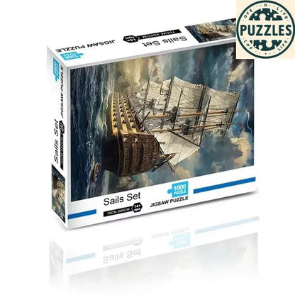 1000-Piece Sails-Set Jigsaw Puzzle for Adults - Puzzles