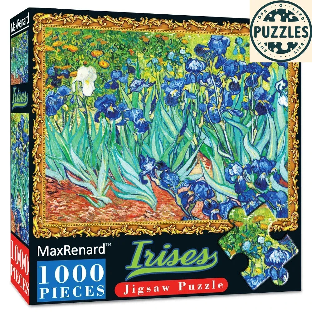 1000-Piece Van Gogh Irises Jigsaw Puzzle - Puzzles