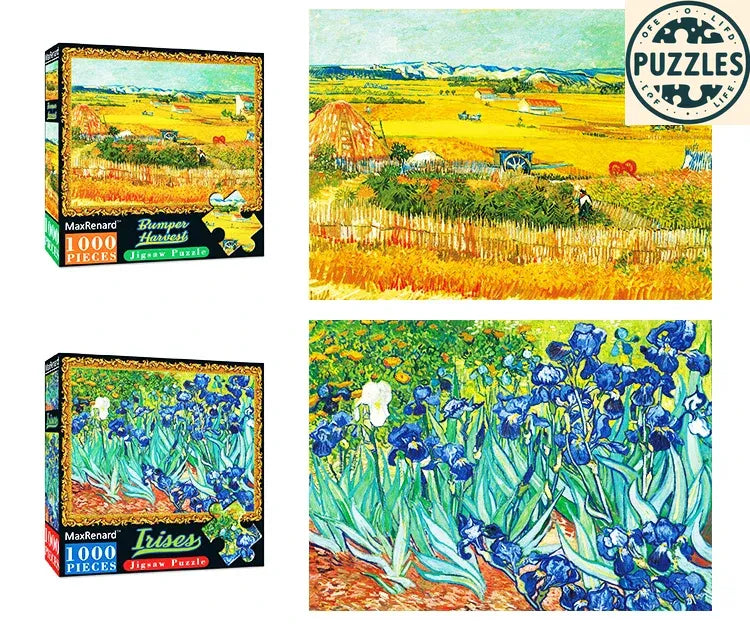 1000-Piece Van Gogh The Starry Night Jigsaw Puzzle (50×70cm) - Puzzles