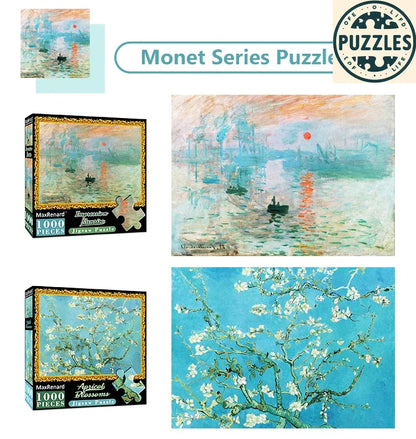 1000-Piece Van Gogh The Starry Night Jigsaw Puzzle (50×70cm) - Puzzles