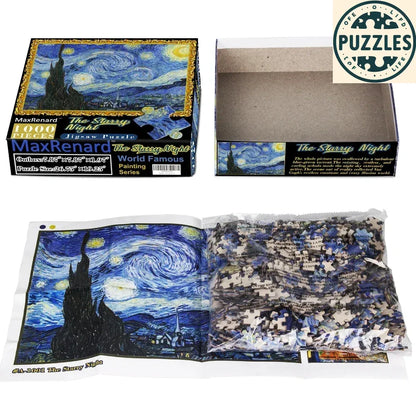 1000-Piece Van Gogh The Starry Night Jigsaw Puzzle (50×70cm) - Puzzles