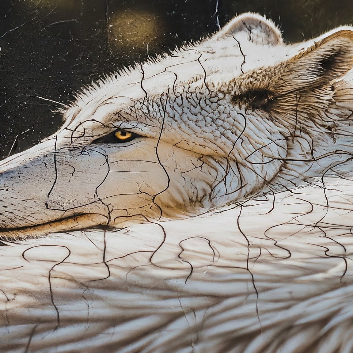 1000-Piece White Wolves - Puzolife - Puzolife - Puzzles of Life