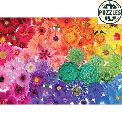 Vibrant Flowers 1000-Piece Jigsaw Puzzle – Fun & Decor - Puzzles